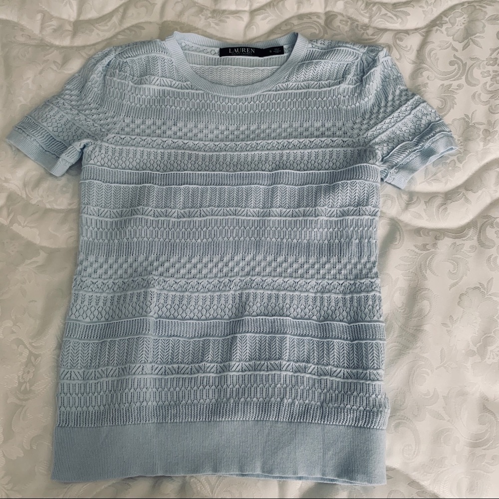 Lauren by Ralph Lauren short sleeved sweater top